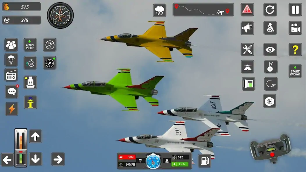 Скачать Real Flight Sim Airplane Games [Взлом Много денег] APK на Андроид