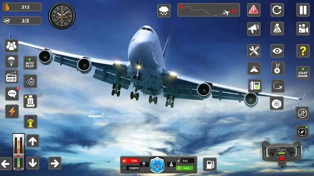 Скачать Real Flight Sim Airplane Games [Взлом Много денег] APK на Андроид