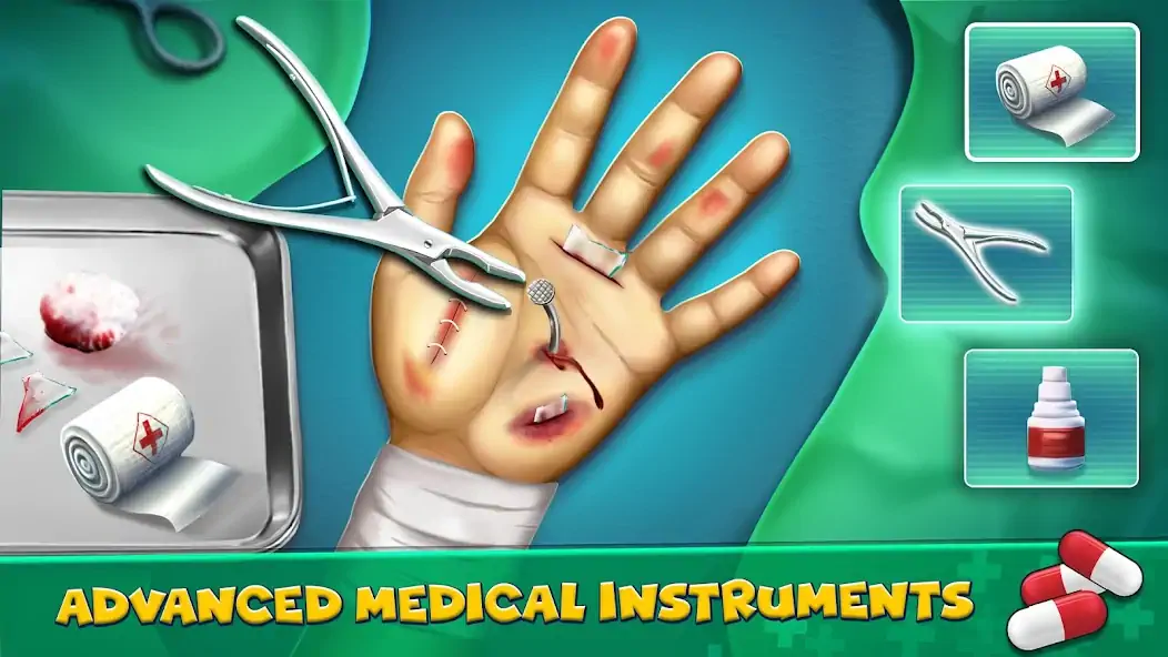 Скачать врачи симуляторы:игры хирургии [Взлом Много монет] APK на Андроид