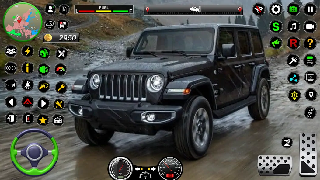 Скачать Jeep Driving Simulator offRoad [Взлом Бесконечные монеты] APK на Андроид