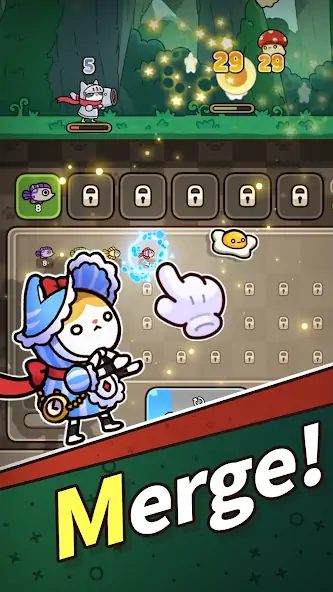 Скачать Cat Hero : Idle RPG [Взлом Бесконечные деньги] APK на Андроид