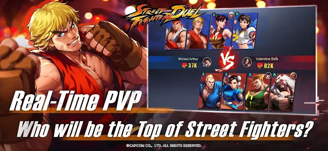 Скачать Street Fighter: Duel [Взлом Бесконечные монеты] APK на Андроид