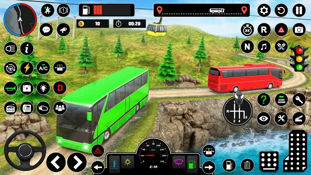 Скачать Offroad Bus Simulator Game [Взлом Бесконечные деньги] APK на Андроид