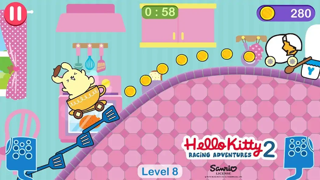 Скачать Игры Hello Kitty - машина игра [Взлом Много монет] APK на Андроид