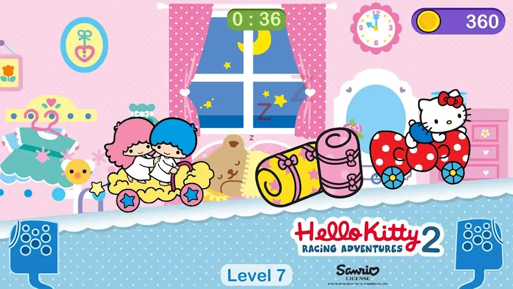 Скачать Игры Hello Kitty - машина игра [Взлом Много монет] APK на Андроид