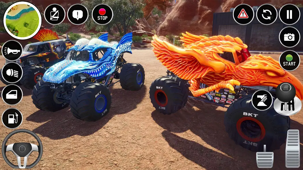 Скачать 4x4 Monster Truck Stunt Games [Взлом Бесконечные монеты] APK на Андроид