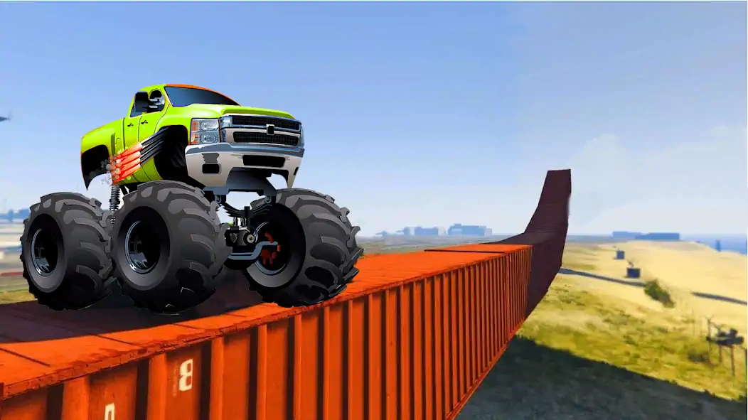 Скачать Monster Truck Stunt : Car Game [Взлом Много монет] APK на Андроид