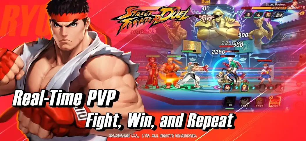 Скачать Street Fighter: Duel [Взлом Бесконечные деньги] APK на Андроид