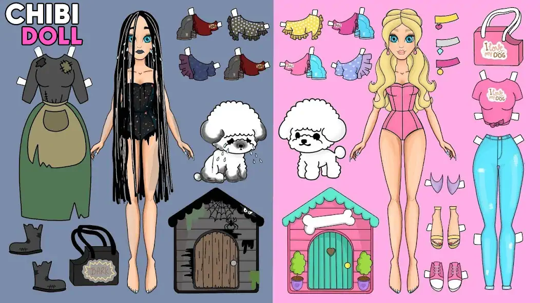 Скачать Chibi Dolls Dress Up Games [Взлом Бесконечные деньги] APK на Андроид