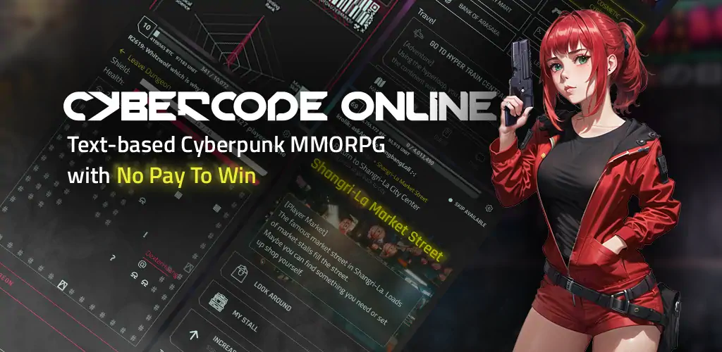 Скачать CyberCode Online -Text MMORPG [Взлом Бесконечные монеты] APK на Андроид