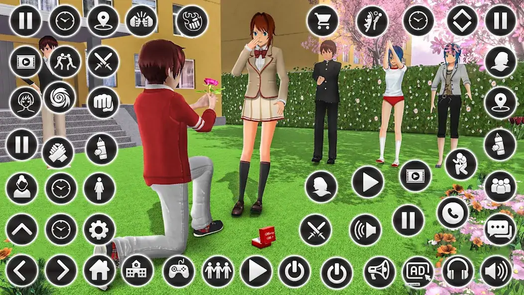 Скачать Anime High School Girl Life 24 [Взлом Бесконечные монеты] APK на Андроид