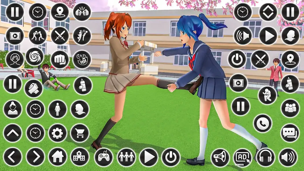 Скачать Anime High School Girl Life 24 [Взлом Бесконечные монеты] APK на Андроид
