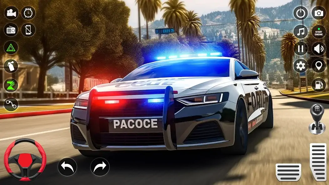 Скачать US Police Car Chase Simulator [Взлом Много денег] APK на Андроид