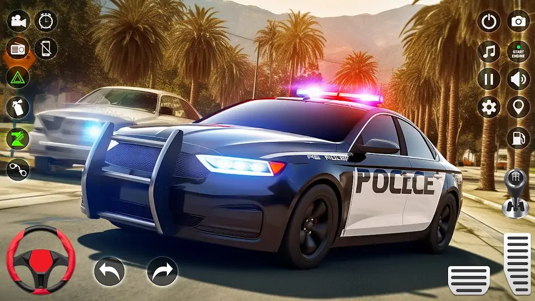 Скачать US Police Car Chase Simulator [Взлом Много денег] APK на Андроид