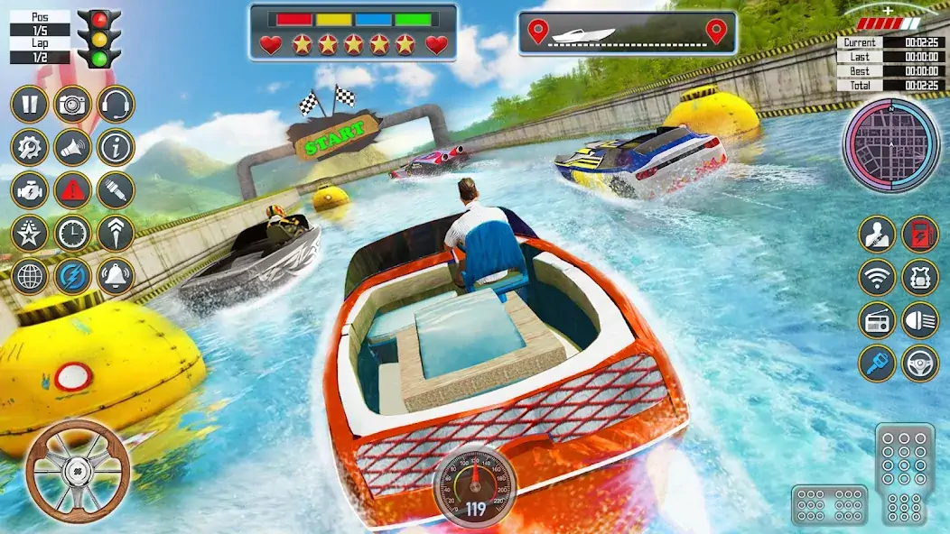 Скачать гонки на лодках: лодочные игры [Взлом Много денег] APK на Андроид