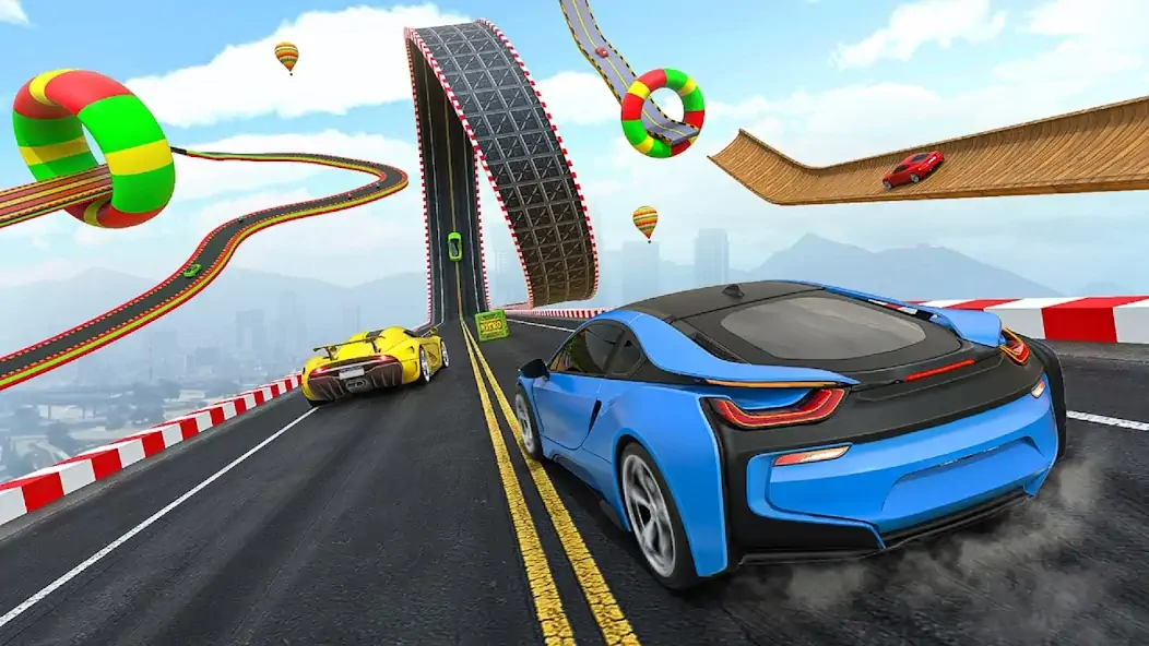 Скачать GT Car Stunts - Ramp Car Games [Взлом Много монет] APK на Андроид