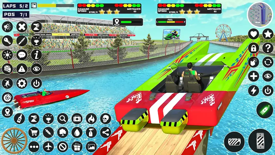 Скачать Jetski Boat racing: Boat Games [Взлом Много монет] APK на Андроид