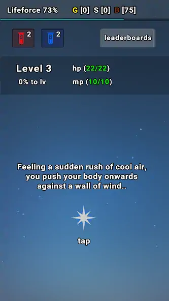 Скачать Exp Minima: Relaxing Text RPG [Взлом Бесконечные монеты] APK на Андроид