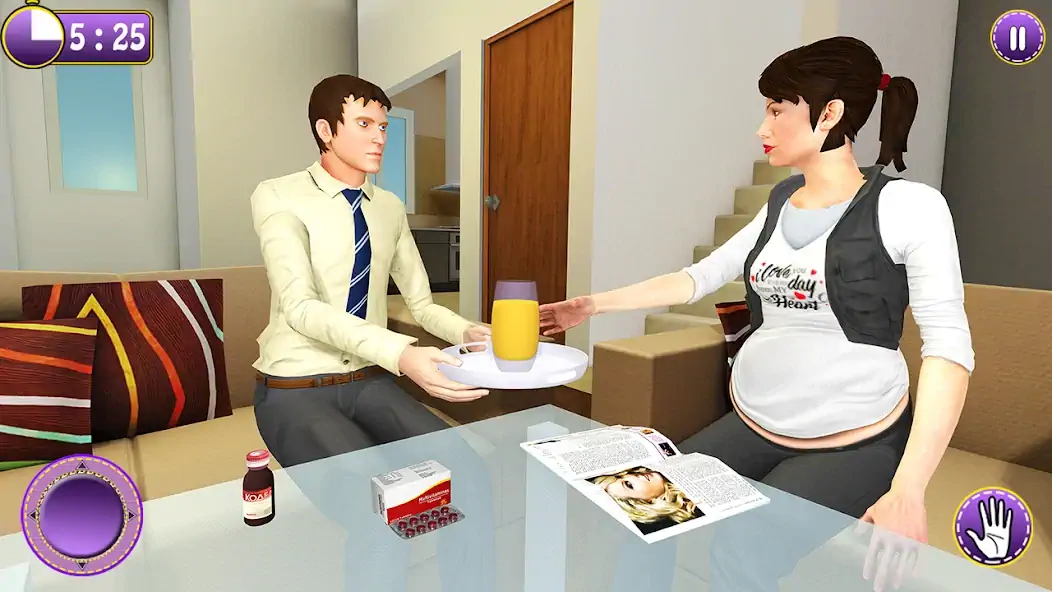 Скачать Pregnant Mother Game Simulator [Взлом Много монет] APK на Андроид