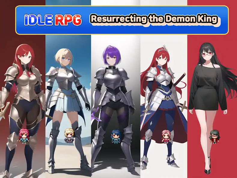 Скачать Idle RPG : Reviving Demon King [Взлом Бесконечные монеты] APK на Андроид