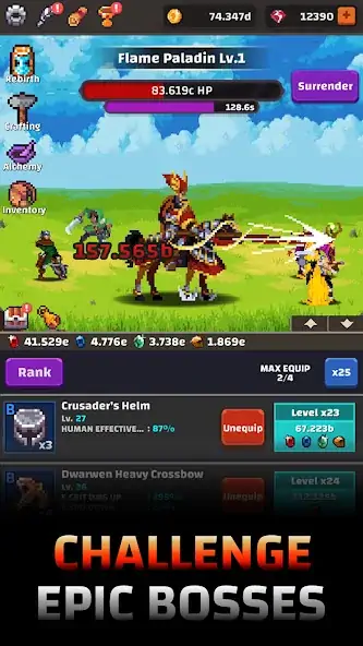 Скачать Tower Quest: Pixel Idle RPG [Взлом Много монет] APK на Андроид