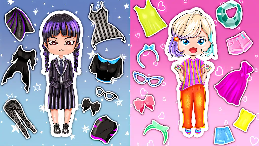 Скачать Chibi Doll Dress Up Girl Games [Взлом Много монет] APK на Андроид