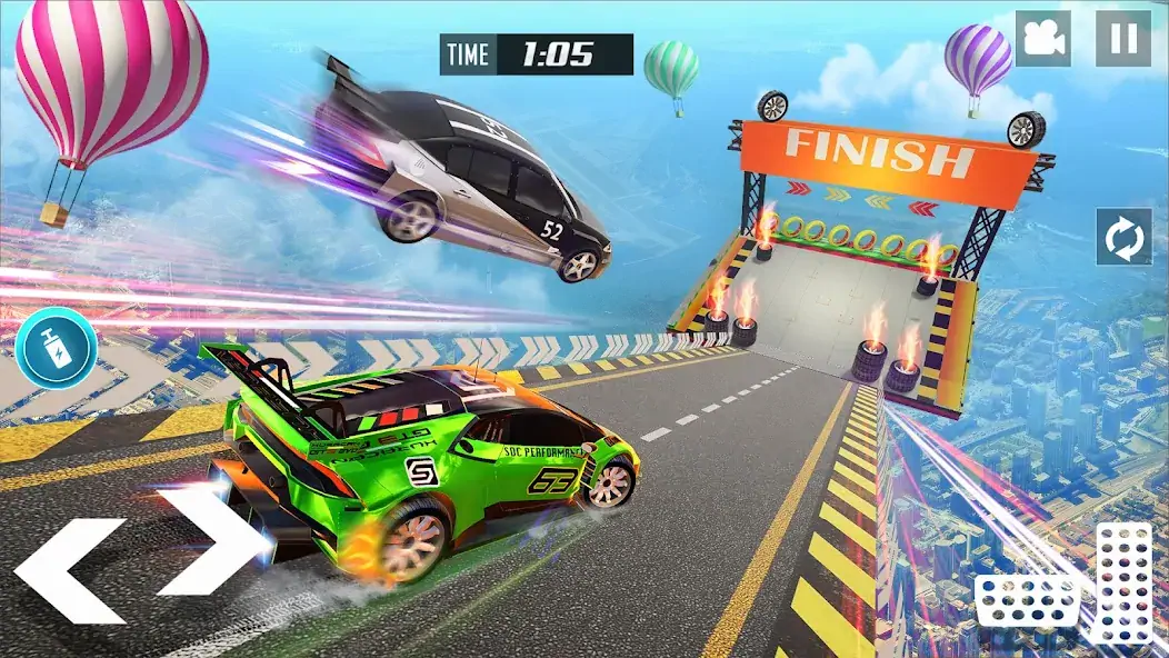 Скачать GT Car Stunt Race: Mega Ramps [Взлом Бесконечные монеты] APK на Андроид