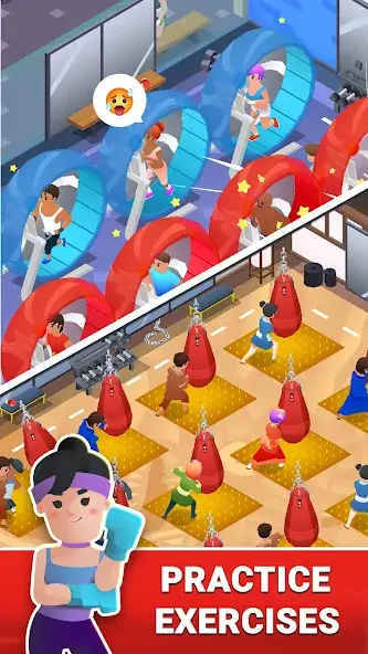 Скачать Boxing Gym Tycoon 3D:Idle Game [Взлом Много монет] APK на Андроид