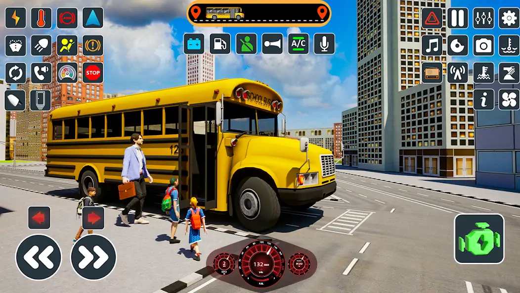 Скачать School Bus Simulator Bus Game [Взлом Много монет] APK на Андроид