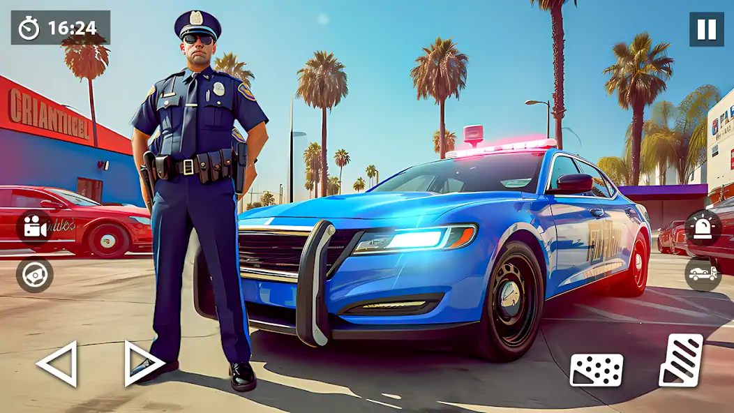 Скачать US Police Car Transporter Game [Взлом Много монет] APK на Андроид