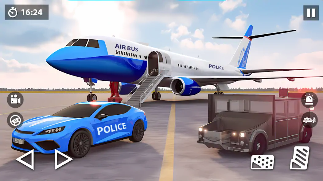 Скачать US Police Car Transporter Game [Взлом Много монет] APK на Андроид