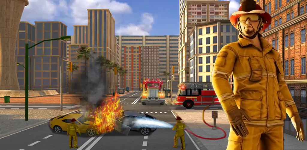 Скачать Real Firefighter 3D Simulator [Взлом Много монет] APK на Андроид