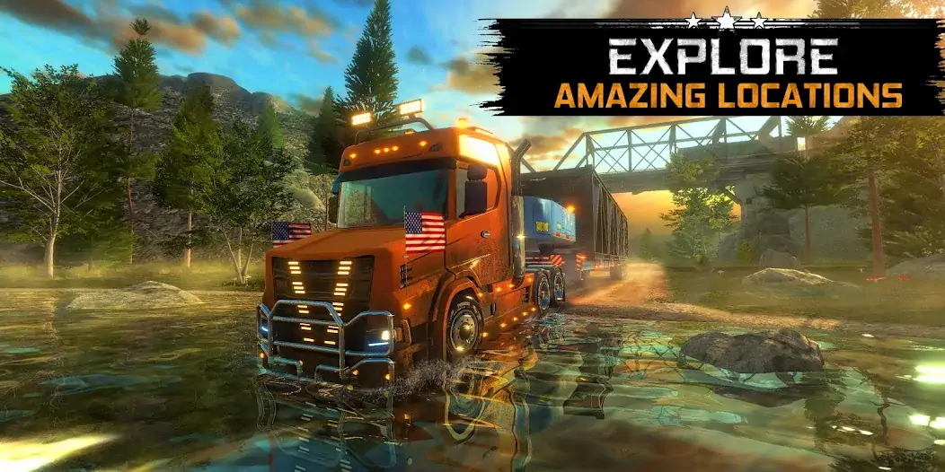 Скачать Truck Simulator USA Revolution [Взлом Много монет] APK на Андроид