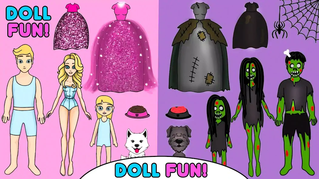 Скачать Fashion Paper Doll DIY Games [Взлом Много монет] APK на Андроид