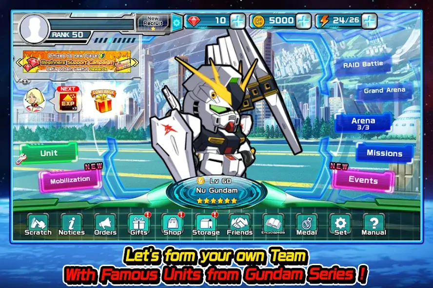 Скачать LINE: Gundam Wars [Взлом Много денег] APK на Андроид