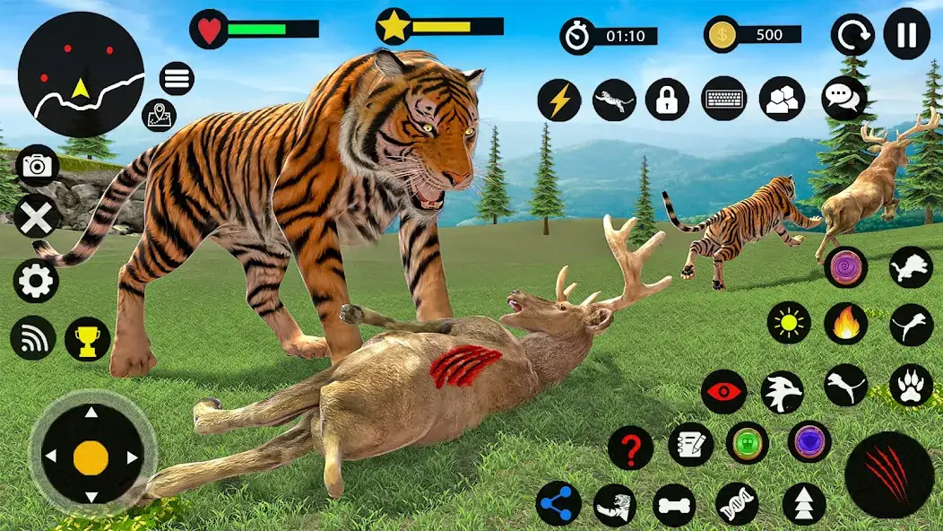 Скачать Игра на выживание семьи тигров [Взлом Много монет] APK на Андроид