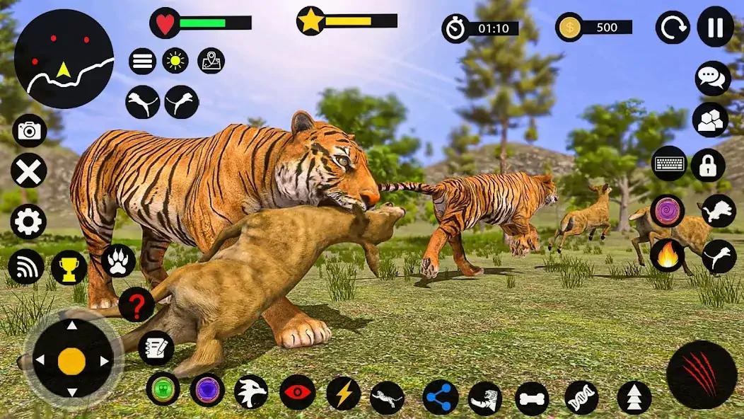 Скачать Игра на выживание семьи тигров [Взлом Много монет] APK на Андроид