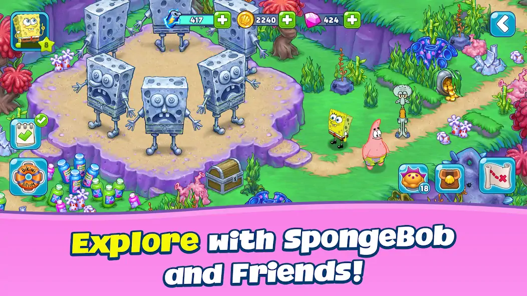 Скачать SpongeBob Adventures: In A Jam [Взлом Много монет] APK на Андроид