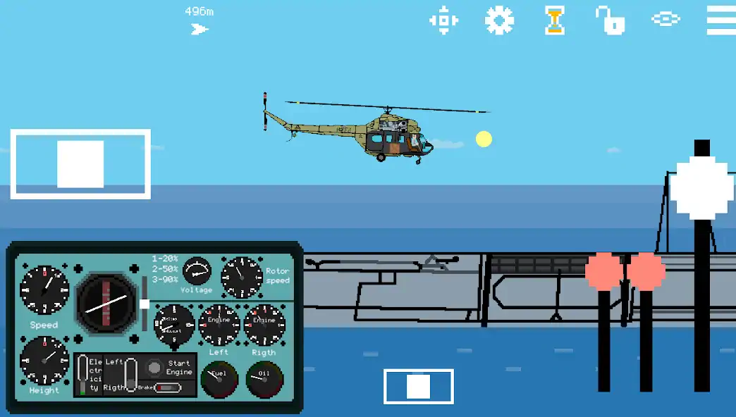 Скачать Pixel Helicopter Simulator [Взлом Много денег] APK на Андроид