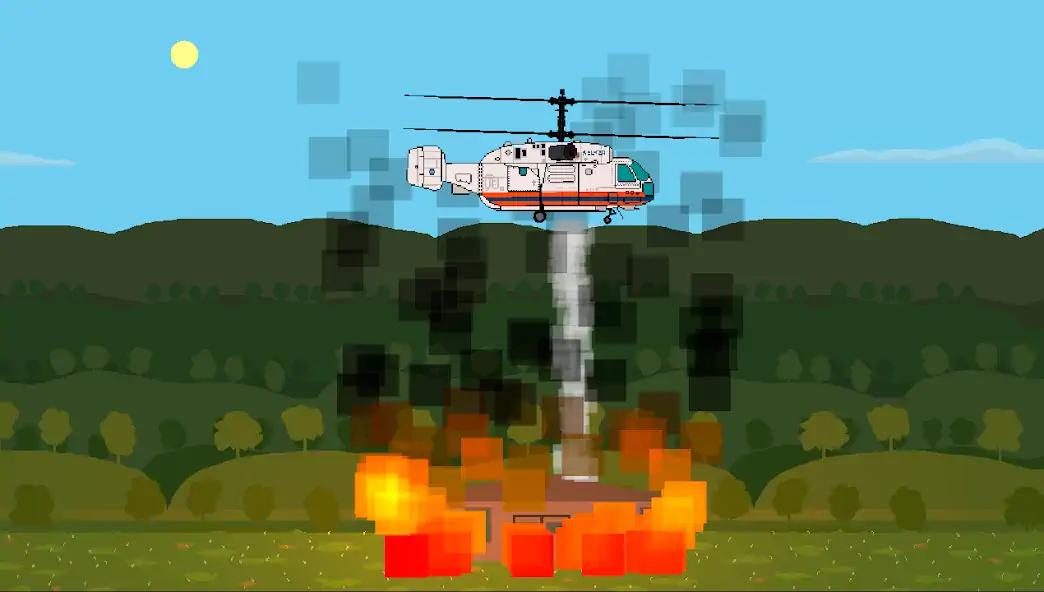 Скачать Pixel Helicopter Simulator [Взлом Много денег] APK на Андроид