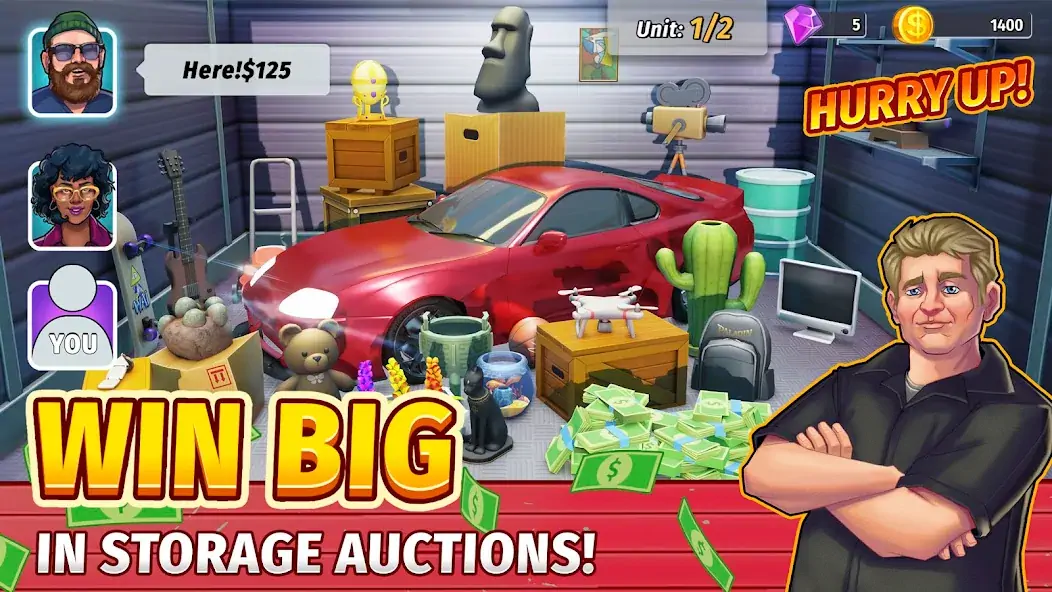 Скачать Bid Wars 3 - Auction Tycoon [Взлом Бесконечные монеты] APK на Андроид