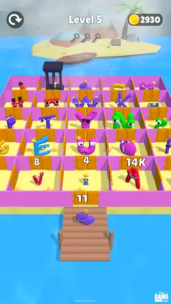 Скачать Alphabet Battle: Room Maze [Взлом Бесконечные деньги] APK на Андроид