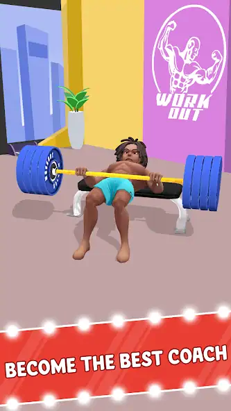 Скачать Idle Workout Fitness [Взлом Бесконечные монеты] APK на Андроид