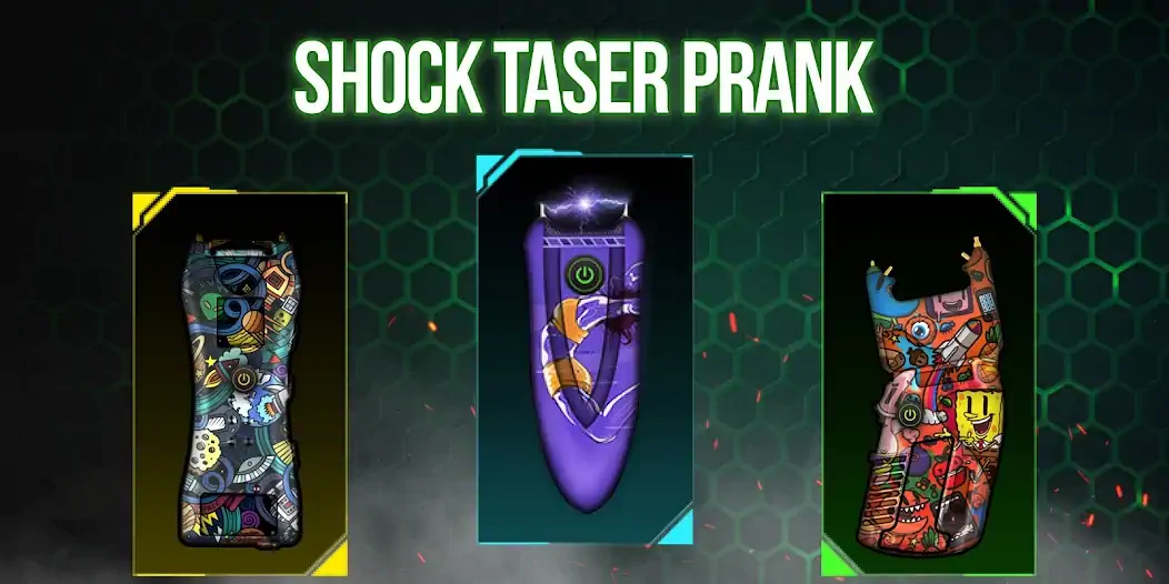 Скачать Stun Gun Shock Taser Prank Sim [Взлом Бесконечные деньги] APK на Андроид