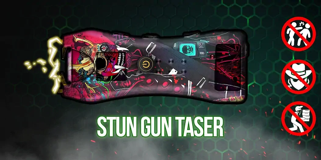 Скачать Stun Gun Shock Taser Prank Sim [Взлом Бесконечные деньги] APK на Андроид