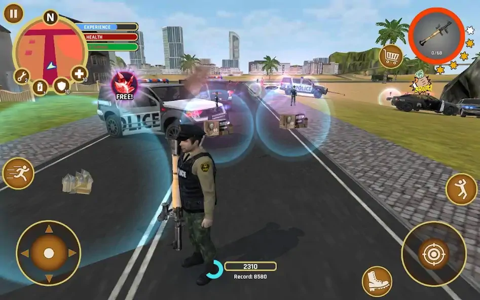 Скачать Miami Crime Police [Взлом Много монет] APK на Андроид