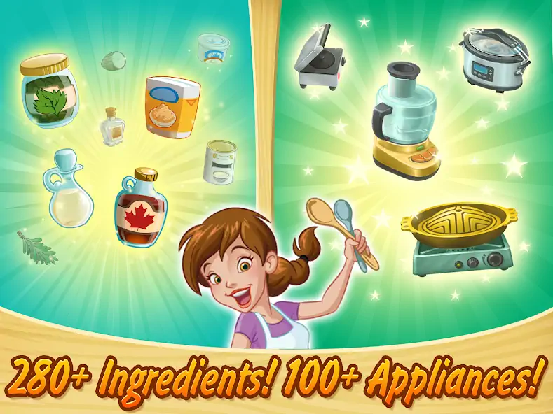 Скачать Kitchen Scramble: Cooking Game [Взлом Много монет] APK на Андроид