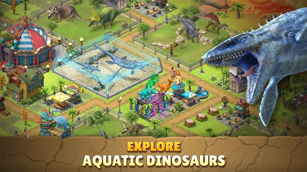 Скачать Jurassic Dinosaur: Park Game [Взлом Много монет] APK на Андроид
