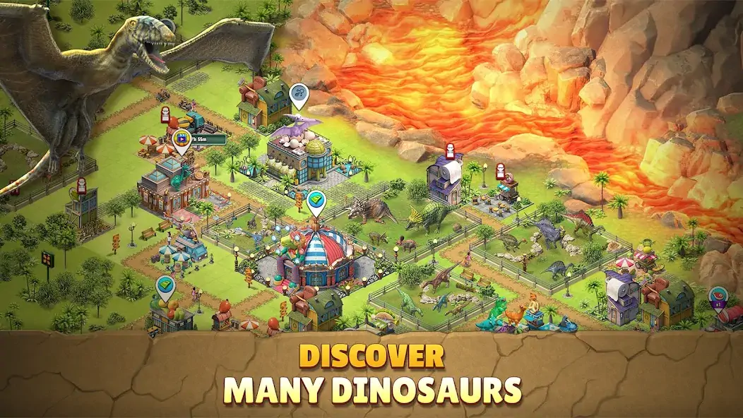 Скачать Jurassic Dinosaur: Park Game [Взлом Много монет] APK на Андроид