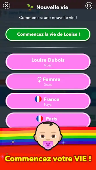 Скачать BitLife Français [Взлом Бесконечные монеты] APK на Андроид